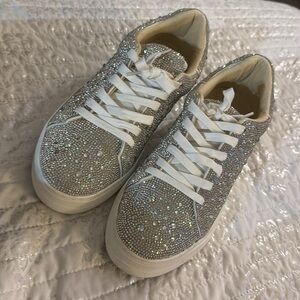 Steve Madden rhinestone sneakers